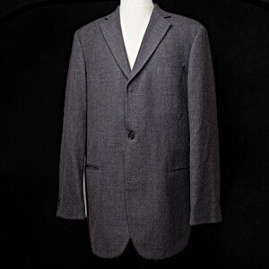 Mens Wool Blend Blazer | Hugo Boss | 44 L | Classic Fit Double-Breasted 3-Button